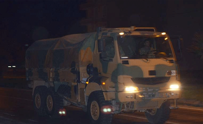 Sınıra Obüs ve asker takviyesi
