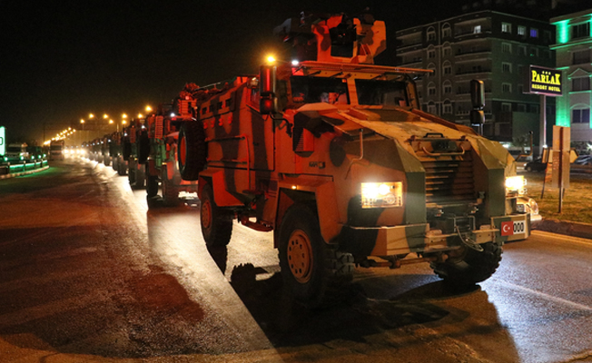 Afrin'e büyük askeri sevkıyat... Özel komando birlikleri de gitti