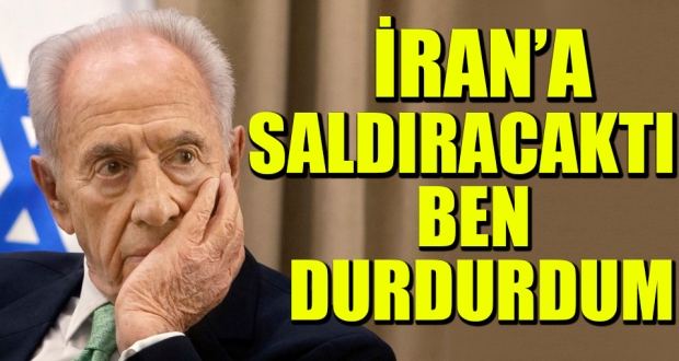 Peres: Netanyahu'yu ben durdurdum