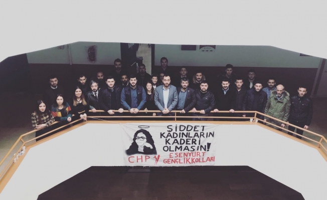 CHP’li gençler Özgecan’ı unutmadı