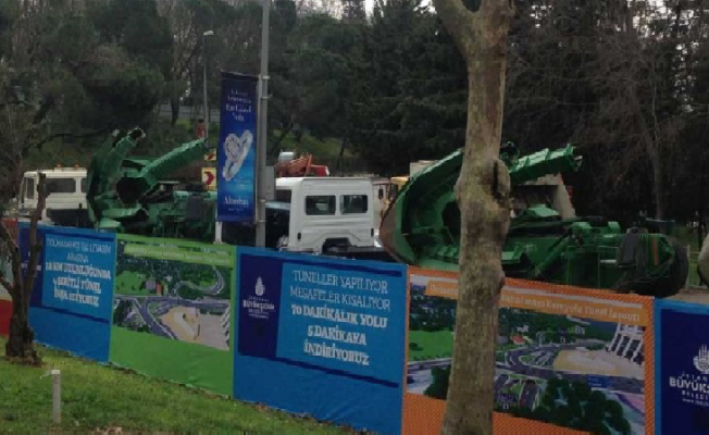 Maçka Park'ında ağaçlar sökülüyor!