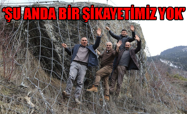 Devasa kayaya çelik halatlı önlem