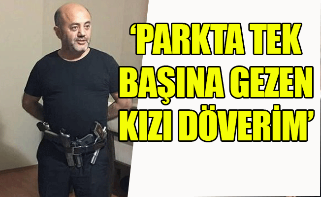 O muhtardan silahlı poz...
