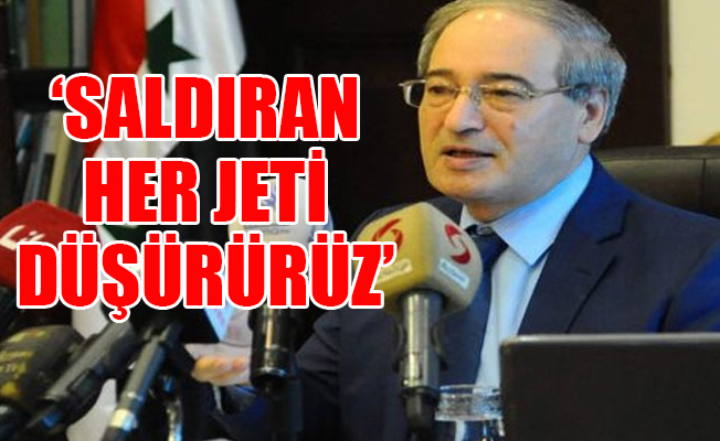 Suriye'den flaş açıklama: Bu sadece bir tehditten ibaret değil