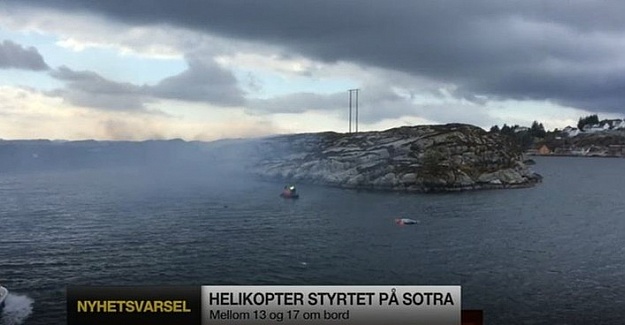 Norveç'te helikopter kazası