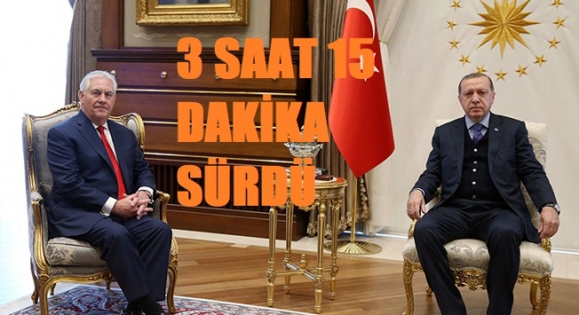 Erdoğan-Tillerson görüşmesi sona erdi