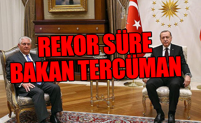 Erdoğan-Tillerson görüşmesinde flaş ayrıntı
