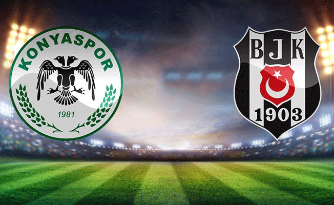 Atiker Konyaspor Beşiktaş mücadelesinde ilk 11'ler belli oldu