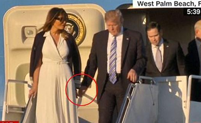 First Lady Melania'nın hareketi Trump'ı şoke etti