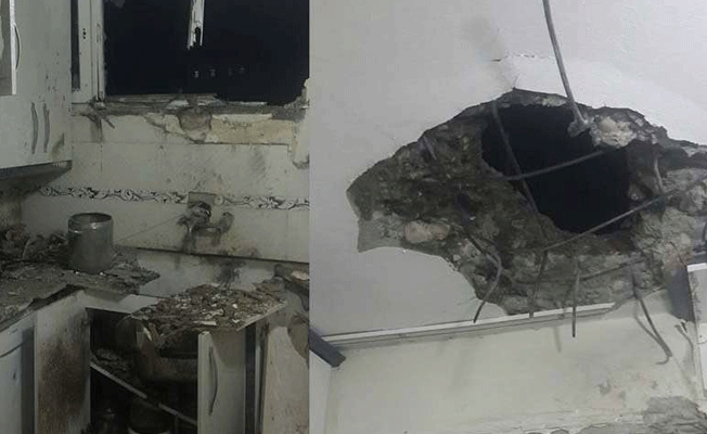 Son dakika... Kilis’te evin mutfağına roket isabet etti