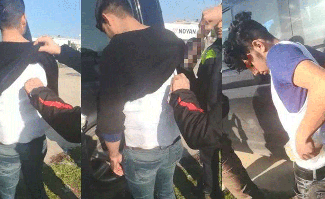 Kaçak içki şişelerini vücutlarına sarmışlar