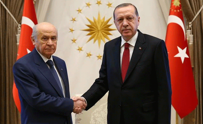 Erdoğan, Bahçeli'yi kabul etti