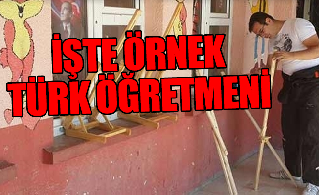 Maaşını öğretmenlik yaptığı okul için harcıyor, taksitle malzeme alıyor