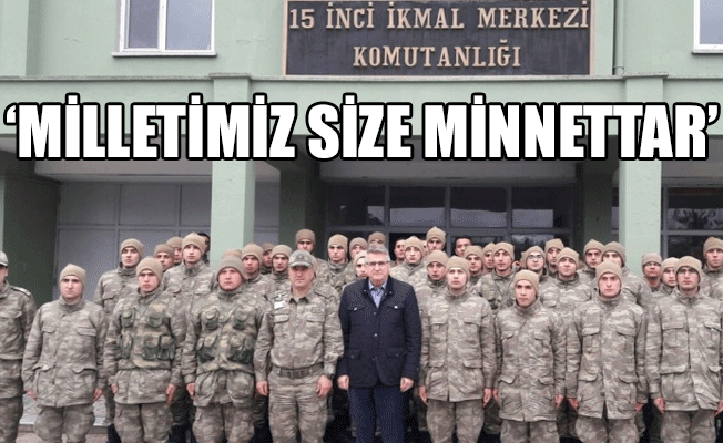 CHP'li Başkan Mehmetçiğe moral ziyaretinde bulundu