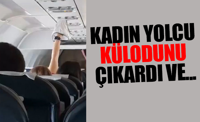 Türkiye'den Rusya'ya giden uçakta şok görüntü