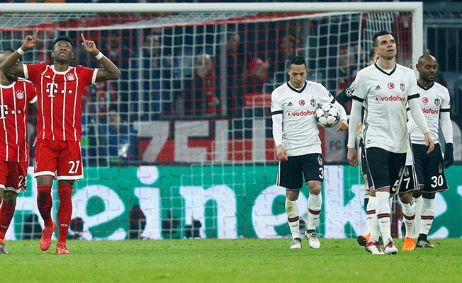 Bayern Münih Beşiktaş'ı 5-0 mağlup etti