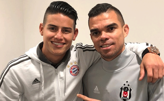 James Rodriguez’den Pepe paylaşımı