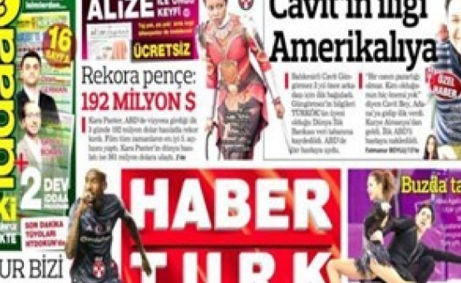 Habertürk gazetesinde deprem devam ediyor