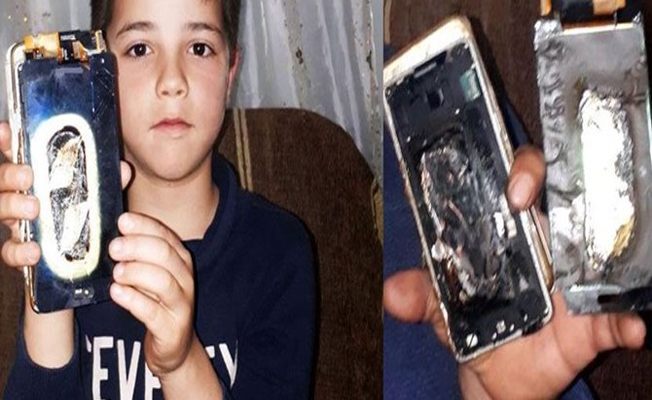 Dikkat; sizin de başınıza gelebilir! Cep telefonu bomba gibi patladı!
