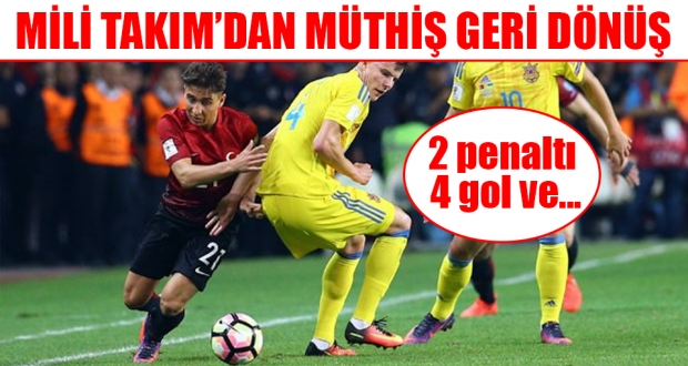 Milli Takım'dan muhteşem dönüş