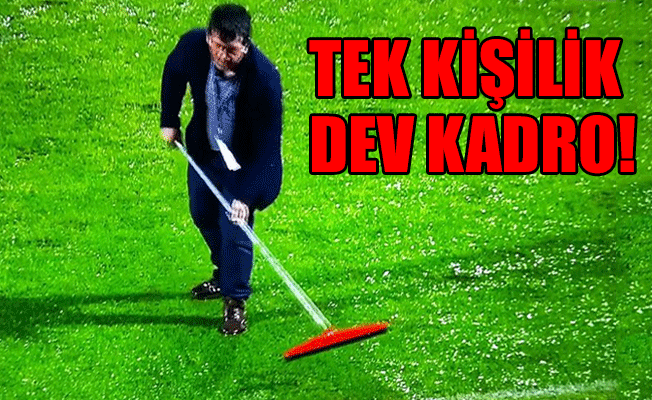 Adana Demirspor-İstanbulspor maçında dolu yağışı damga vurdu