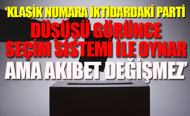 AKP'nin yeni seçim hilesi; CHP 7 vekil kaybediyor...