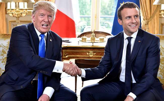 Macron'dan ABD'ye ilk resmi devlet ziyareti
