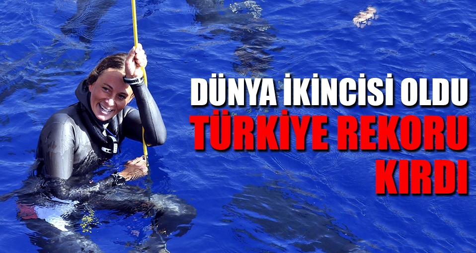 Şahika Ercümen, 50 metre derine inerek dünya ikincisi oldu