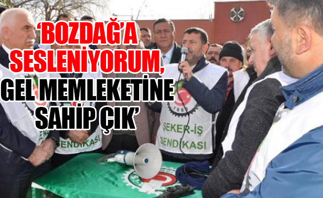 CHP'li vekiller 'şeker fabrikası' için Yozgat'ta