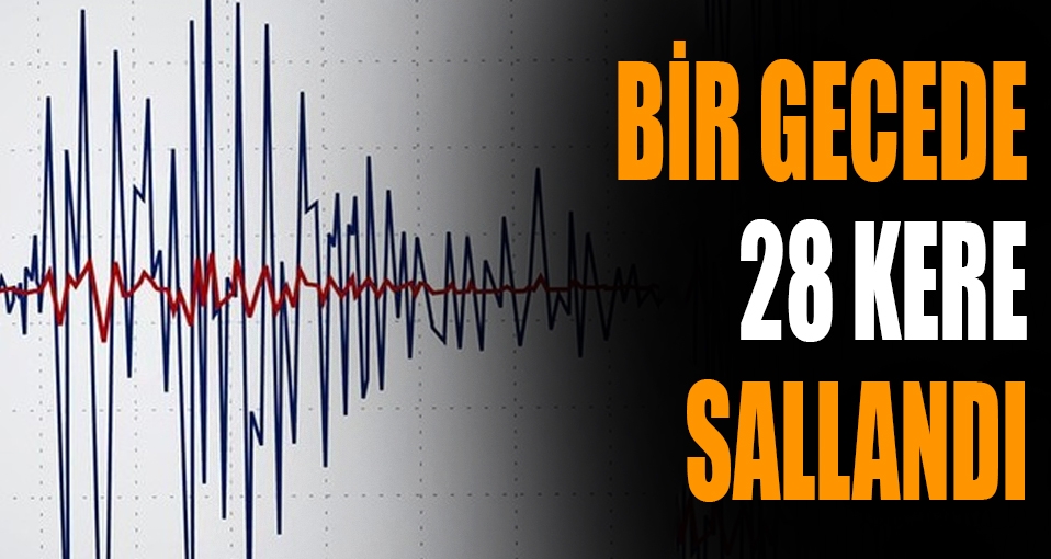Yalova beşik gibi; Bir gecede 28 kere sallandı