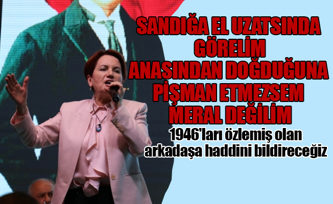 Meral Akşener meydan okudu