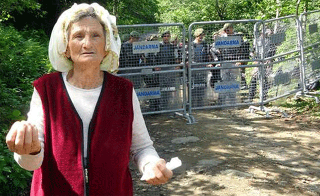Gergin dakikalar... 'doğal sit alanına' girişlere izin yok