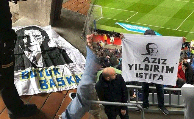 Ali Koç pankartı stada alınmadı!