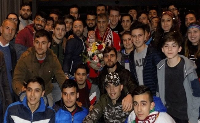 Trabzonspor taraftarından Şenol Güneş'e ziyaret