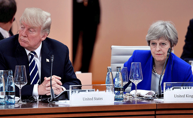 May ile Trump, gümrük vergisi krizini görüştü
