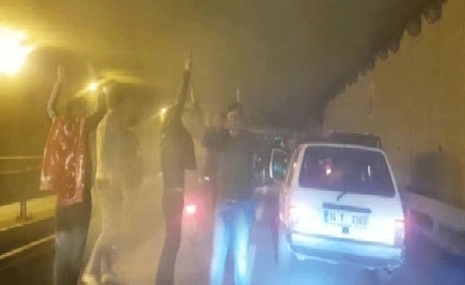 Tünel içinde 'asker uğurlaması' dehşeti