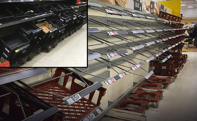 İngiltere'de market rafları boşaldı! Büyük Panik!