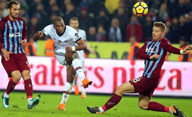 Beşiktaş Trabzonspor'u 2-0 mağlup etti