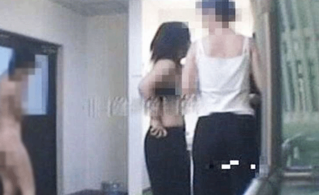 Spor salonunda çıplak fotoğraf rezaleti!