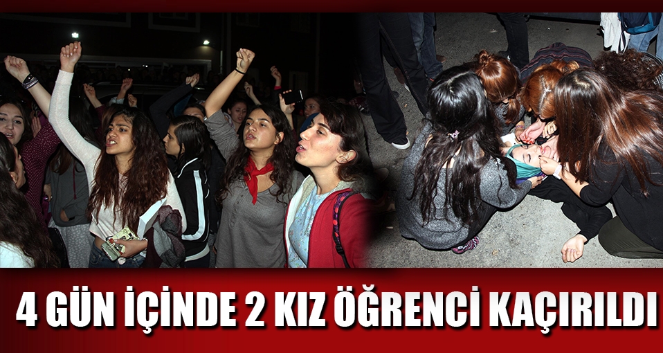 Üniversite yurdunda 'kız kaçırma' protestosu