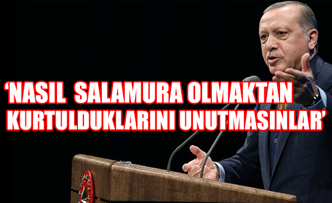 Cumhurbaşkanı Erdoğan'dan o sözlere cevap