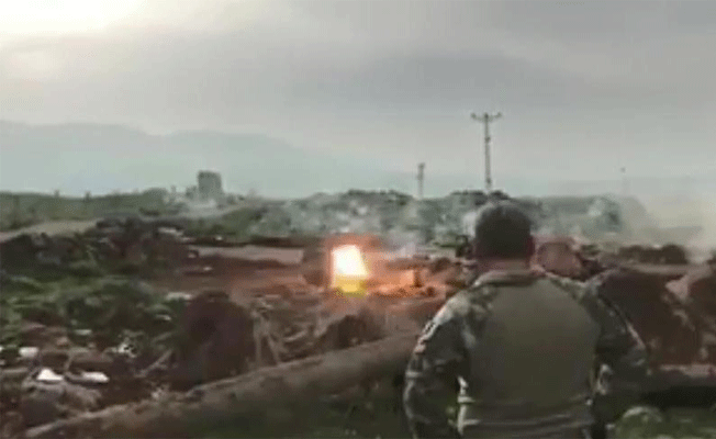 Afrin'de o silah kullanıldı... Hedefler vuruldu
