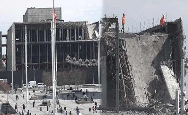 AKM'de yıkım çalışmaları hızlandı
