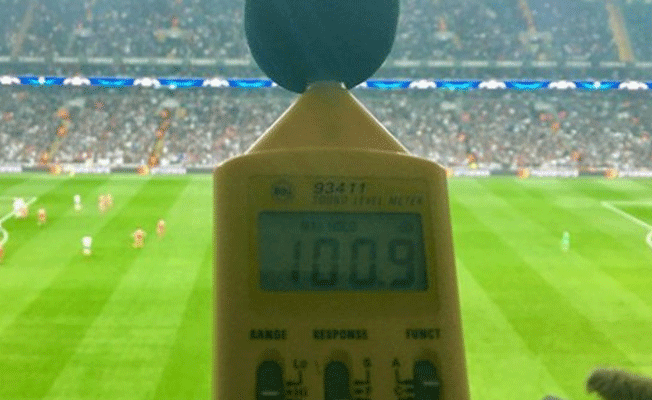 Beşiktaş-Bayern maçında desibel ölçümü