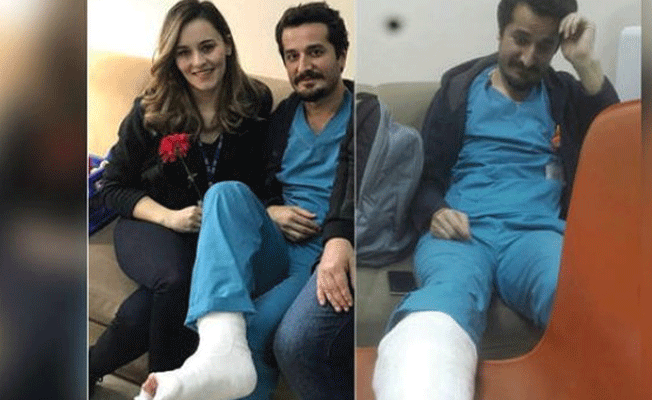 İntihar eden hastaya, acil müdahale için birinci kattan atladı