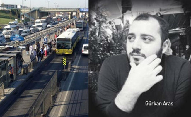 Metrobüs durağında dehşet!