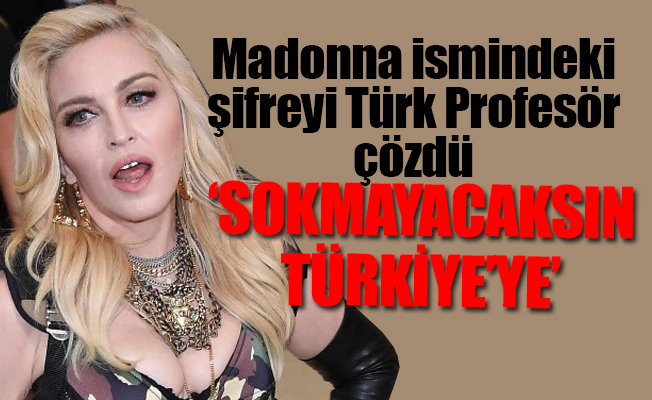 Prof. Aşıçıoğlu'ndan Meclis'te tartışma yaratan Madonna Sözleri