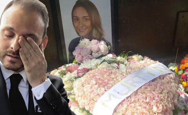 Nişanlısı Mina Başaran'ın kabrini güllerle donattı