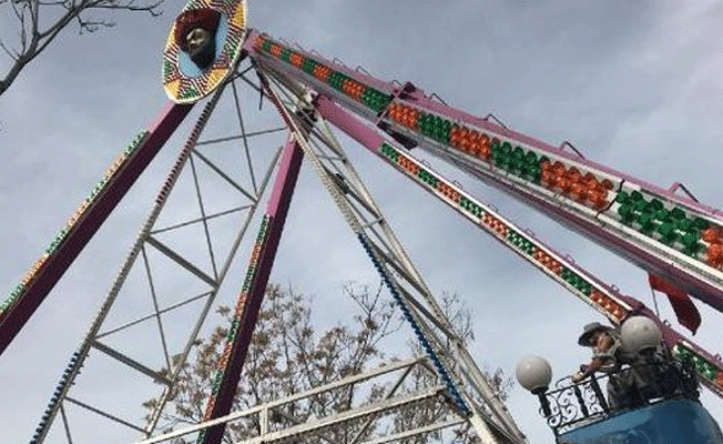 Ankara’da lunaparkta dehşet anları