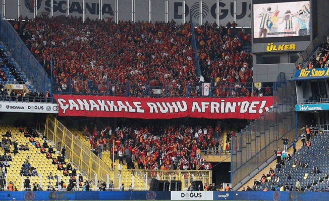 Galatasaray taraftarının Afrin pankartı alkış topladı!